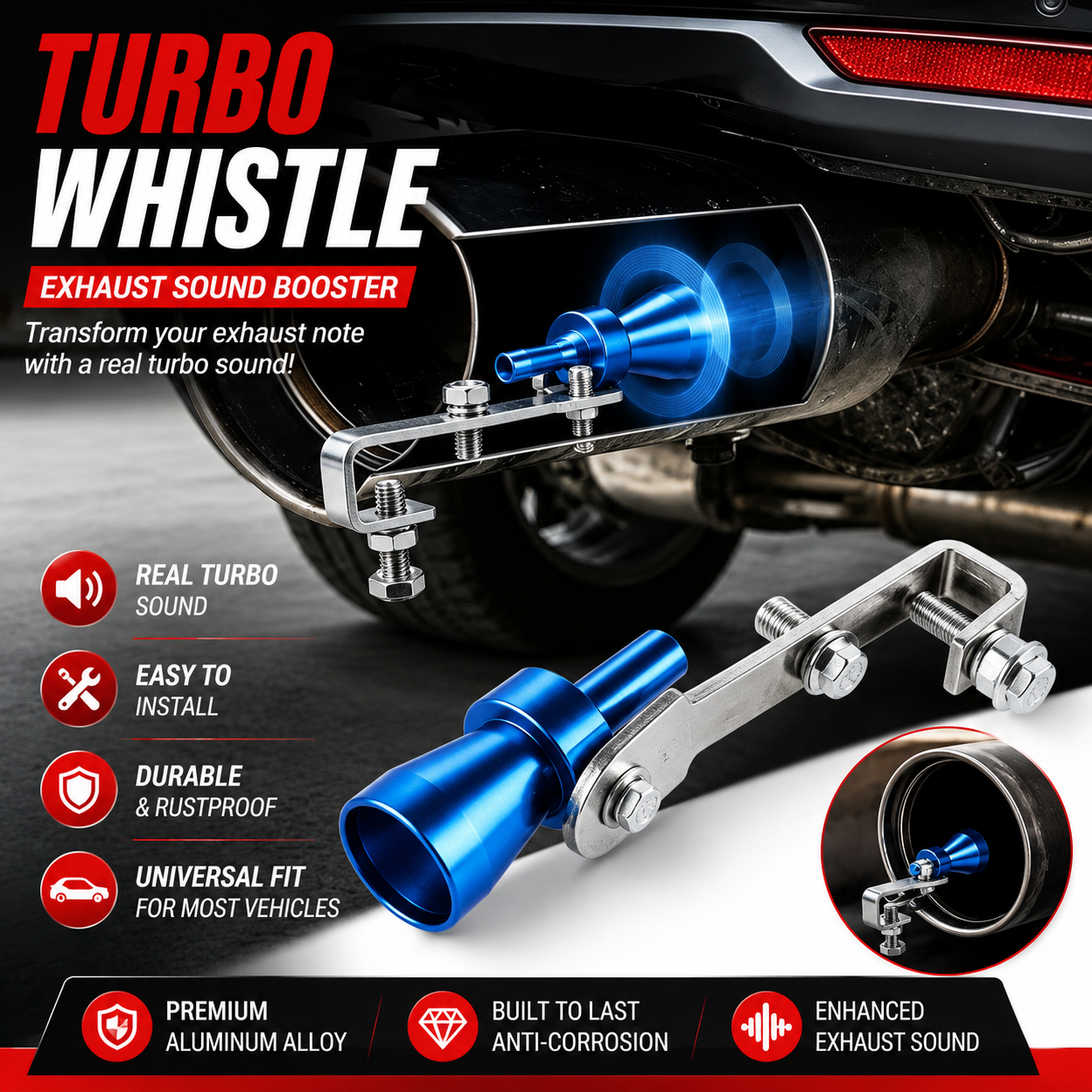 🔥Turbo Sound Booster — All Cars & Premium Quality 💎